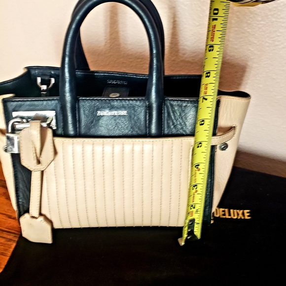 Zadig & Voltaire Black and Cream Bag - Picture 3 of 10